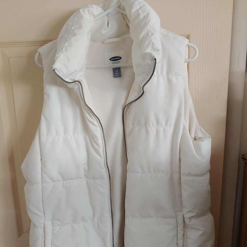Old Navy Long Puffy Vest, Size XL